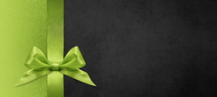 Image of Gift Voucher Black with Green Bow